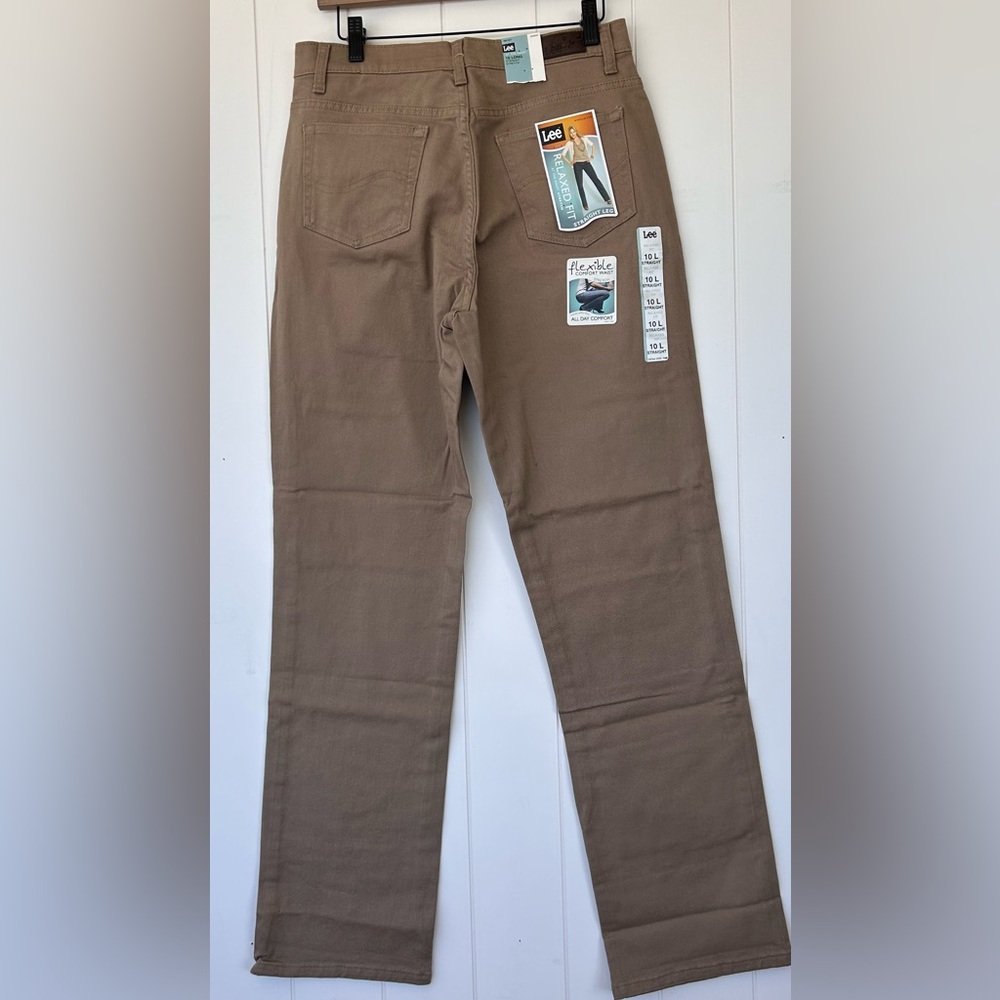 Lee Brand Women’s Relaxed Fit Nomad Stretch Jeans Straight Leg Size 10Long